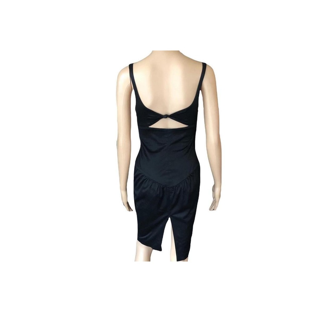 Gucci Dress Women IT 38 Black Excellent Tom Ford 90s Archive Open Back Cut Out - Picture 4 of 5